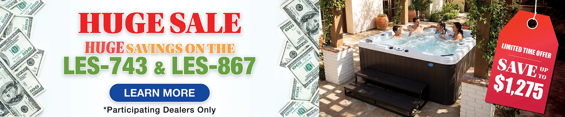 Calspas hot tub being used in a family setting - Cheyenne